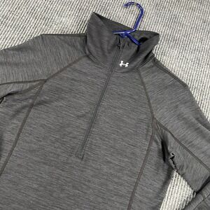 Under Armour ColdGear Pullover Shirt Womens Large Black Long Sleeve Performance